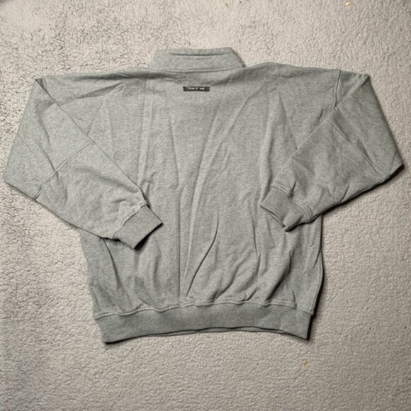 Fear Of God Sixth Collection Mock Neck Sweatshirt USA Gray Mens XL cotton - Picture 8 of 12